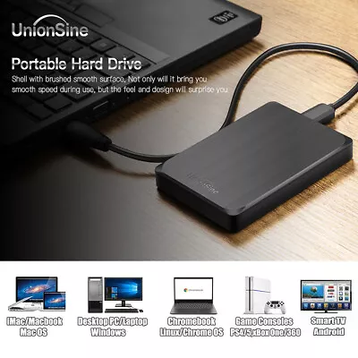 500GB 1TB 2TB 4TB USB 3.0 Portable External Hard Drive Ps4 Xbox PC Smart TV HDD • £43.99