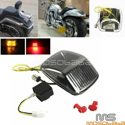$46.99 • Buy Rear Smoke LED Turn Signal Tail Lights For Harley Deuce FXSTD / V-ROD 2002-2011