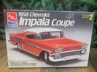 Sealed Model Kit Amt 1958 Chevrolet Impala Coupe #6548 Scale 1:25 • $66.24