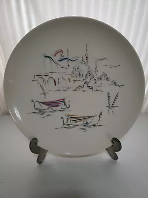 Royal Doulton Venetian Scenes 10  Dinner Plates (2) England Sail Venice Italy • $45.36