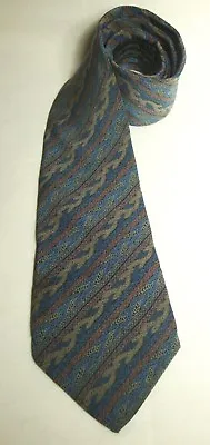MISSONI Silk Tie Diagonal Stripe Pattern Trendy Wide RETRO VTG Chic Necktie  • $45