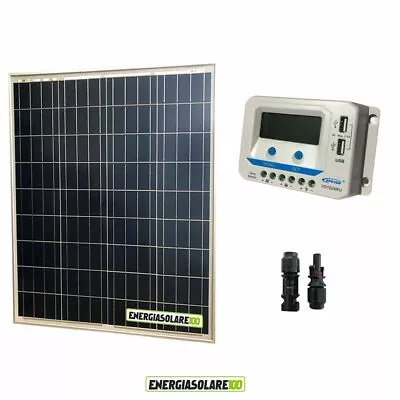 80W Solar Photovoltaic Panel Kit USB VS1024AU 10A Epsolar Charge Controller • £133.79
