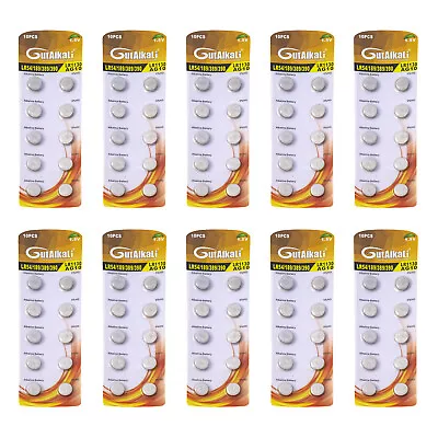 GutAlkali Alkaline Button Cell 1.5v Battery LR54 AG10 L1131 189 LR1130 LR1131 • £1.99