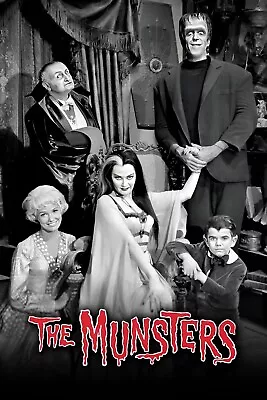 1964 The Munsters Poster 11X17 Herman Munster Lily Eddie Grandpa Dracula 🧛🏻‍🍿 • $12.83