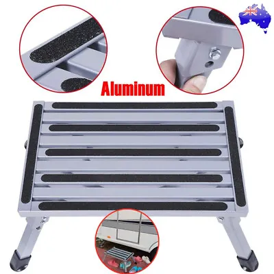 Aluminium Portable Folding Step Stool Caravan Accessories Ladder Camper Trailer • $44.99