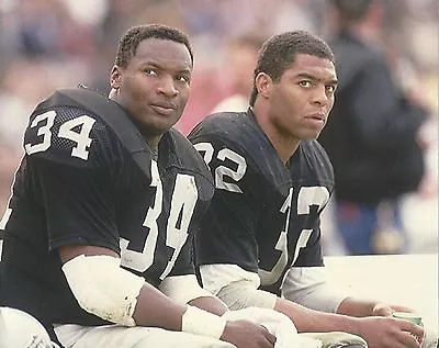  Marcus Allen & Bo Jackson 8x10 Photo Oakland Raiders La Picture Nfl Football • $4.99