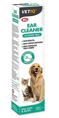 Pet Cat Dog Ear Drops Cleaner Itchy Odour Gunk Natural Yeast Mites Infection UK • £8.10