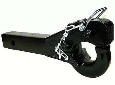 5 Ton Pintle Hook Receiver Mount For 2  Receiver Tube Hitch H-D Forge Steel Tow • $67.96