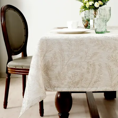 Rose Linen Tablecloth Waterproof Table Cover Table Modern Coffee Table Cloth • $116.15