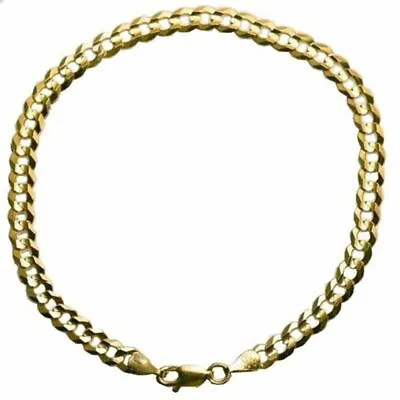 10k Yellow Gold Solid 3mm-12mm Cuban Link Chain Necklace Bracelet 7 -30  • $224.92