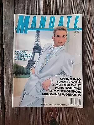 Mandate Magazine June 1987 Gay Interest Used Good Condition • $29.99