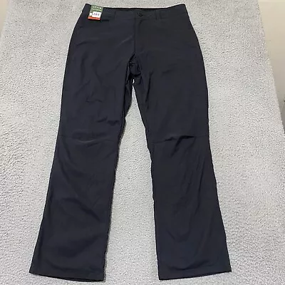 Orvis Fleece Lined Pants Mens 34x32 (actual 35x31) Black Stretch Nylon New • $22.94