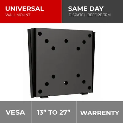 LED LCD TV Monitor VESA Wall Mount Bracket 15  17  19  21.5  23  24  27  Inch • £10.99