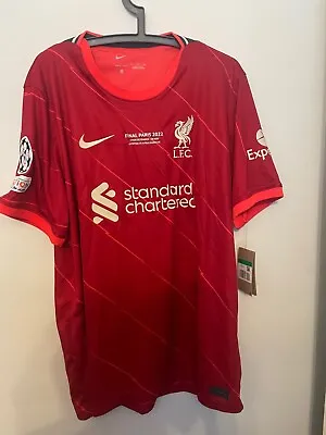 £94.95 • Buy Official LIVERPOOL LFC UEFA Champions League FINAL 2022 Shirt XL