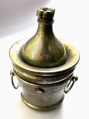 $350 • Buy Antique Traveller Inkwell  Hice Bucket W/Champagne Bottle  Shape, Rare! (CM1497)