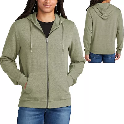 Mens Tri Blend Fleece Full Zip Soft Hoodie Hooded Jacket Sweater XS-4XL NEW! • $33.02