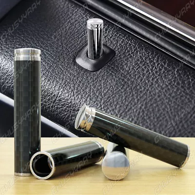 Carbon Fiber Black Car Truck Interior Door Lock Knob Pull Pin Universal # • $11.69