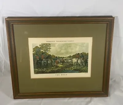 Vintage JF Herring Herring's Fox Hunting Scenes  The Meet  Print 13.5x17.5’’ • $68