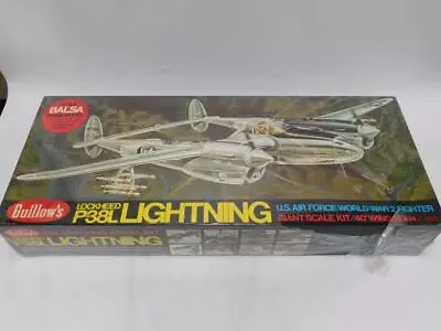 1/16 Guillows WWII Lockheed P-38L Lightning Balsa Wood Model Kit NEW 2001 • $105.59