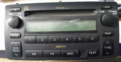 $99.99 • Buy 2003-2008 Toyota Corolla RDS Radio Stereo 6 CD Changer Player A51814 OEM 03-08