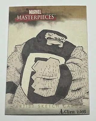 2008 Marvel Masterpieces 2 ADAM CLINE Puck SKETCH CARD *HTF • $159.99