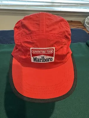 VTG Marlboro Adventure Team Embroidered Snapback Hat /Cap Red - NEW Never Worn • $45