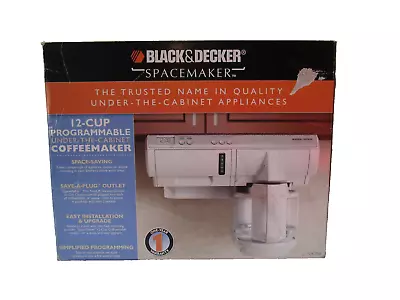 NEW ~ Black & Decker Spacemaker ~ 12-Cup Programmable Coffee Maker SDC750 WHITE • $220