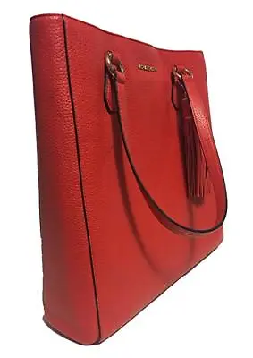 Michael Kors BEDFORD Pebbled Leather Tote Purse W/ Tassel SIENNA $378 • $140