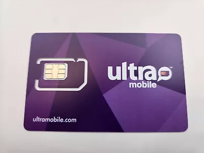 Ultra Mobile Sim Card With Unlimited 5G Data Plan Includes Unlimited Talk And... • $49.50