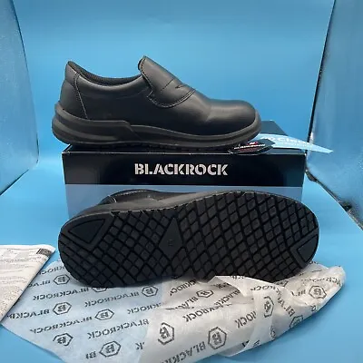 Blackrock Slip-On Safety Shoes  Steel Toe Cap Shoes Chef Shoes UK 10 • £15