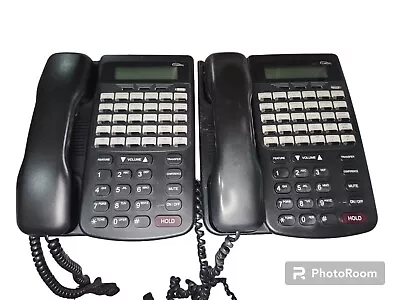 Comdial Vertical DX80 DX-80 7260-00 HAC Black LCD Office Phone  LOT OF 2 Pre-Own • $39.99