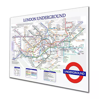 London Underground Tube Elizabethan Line Route Poster Map Railway Metro Print • £3.99