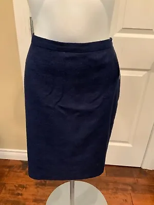 Moschino Cheap And Chic Blue Silk Pencil Skirt Size 12 (US) 46 (IT) • $70.20
