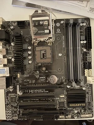 GIGABYTE GA-B85M-D3H MATX LGA1150 Socket USB 3.0 Gigabit LAN Motherboard • $84.95