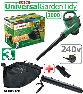 Bosch Universal Garden-TIDY 3000 240V Blower/Vacuum 06008B1071 4059952553740 ZTV • £83.97