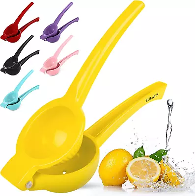 Zulay Premium Quality Metal Lemon Squeezer Citrus Juicer Manual Press For The • £22.69