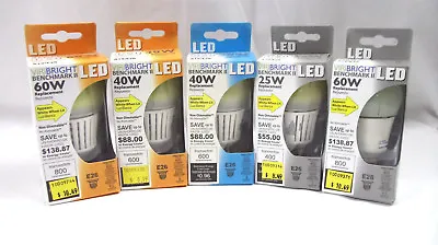 VIRIBRIGHT 25W 40W 60W LED Replacement Warm Cool Daylight A19 E26 Light Bulb • $2.55