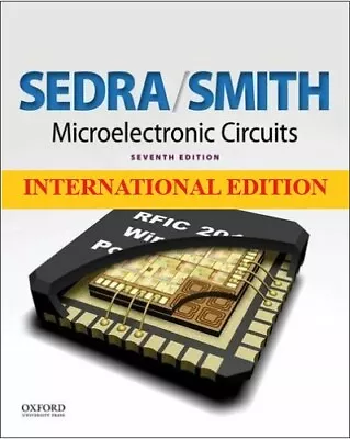 4-6 DAYS DELIVERY - Microelectronic Circuits By Sedra 7th International Edition • $38