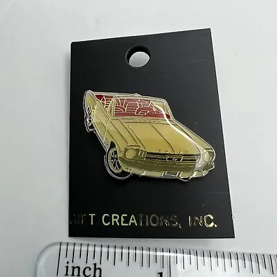 Vintage 80s Gift Creations Inc 1950s Ford Mustang Pinback Pin Brooch • $14