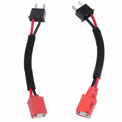 H7 Headlight Male To Female Extended Connector Extension Wiring Harness Sockets • $7.66