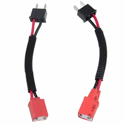 H7 Male To Female Headlight Ceramic Socket Plug Connector Wiring Harness CAR 2pc • $7.31