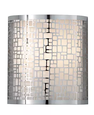 2 Murray Feiss WB1564CH Chrome Joplin One Light Bulb Wall Sconces Fixture Bright • $216.92