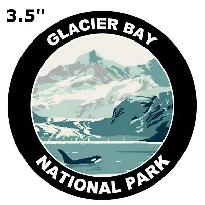 Glacier Bay Park - Orca- 3.5  - Car Truck Window Bumper Graphics Sticker Decal • $2.99