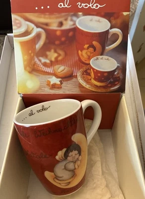 THUN Tazza Magico Natale Con Scatola In Latta - Porcellana 300 Ml, Adatta A Microonde E Lavastoviglie