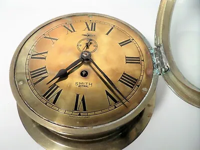 Vintage Brass Smiths Astral Nautical Ship Clock England 8  • $485