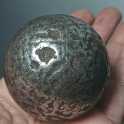 826g  Natural Ancient Iron Meteorite Sphere From   China #1498 • $169.99