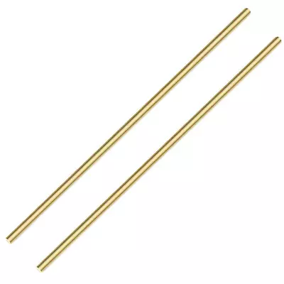 1/4 Inch Brass Round Rod 2Pcs Solid Round Brass Rod Lathe Bar Stock 11.8 Inch  • $11.43