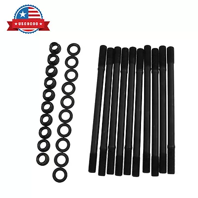 12pt Stud Black Head Stud Kit Fits For Honda Civic Si B16A B16A2 B16A3 1.6L • $76.99