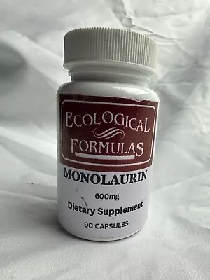 Exp 1/25 Ecological Formulas - Monolaurin 600 Mg 90 Capsules • $17.99