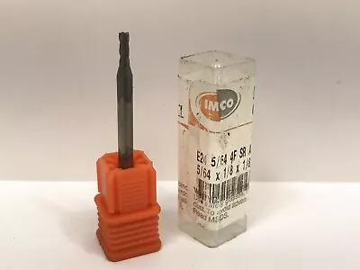 $14.95 • Buy IMCO 31965 5/64 X 1/8 X 1/8 X 1-1/2 4FL Carbide End Mill 1pc New